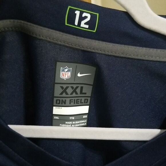 RUSSELL WILSON SEATTLE SEAHAWKS JERSEY MEN'S NIKE NFL SHIRT PULLOVER SIZE XXL - Picture 2 of 6